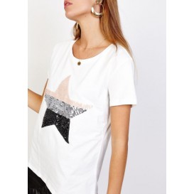 Camiseta​ ​Estrella​ ​Lentejuelas