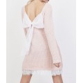 Vestido punto con lazo espalda