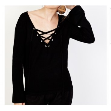 Jersey escote trenzado