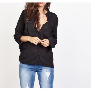 blusa cuello en V