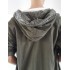 Chaqueta capucha lentejuelas