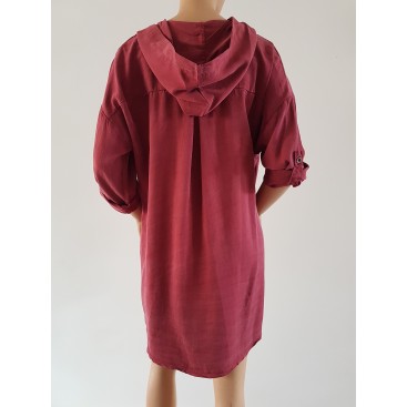 Vestido campero con capucha