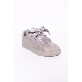 sneakers brillantes gris