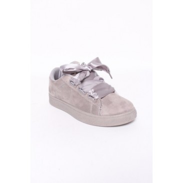 sneakers brillantes gris