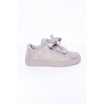 sneakers brillantes gris