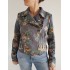 Chaqueta de flores gris