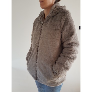 Chaqueta reversible gris