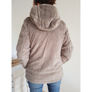 Chaqueta reversible gris